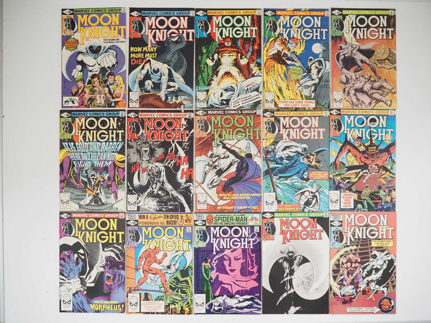 Lot 191 - MOON KNIGHT # 1, 2, 4, 5, 6, 7, 8, 9, 10, 11,...