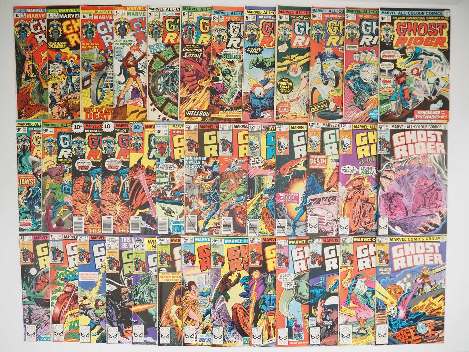 Lot 198 - GHOST RIDER LOT (38 in Lot) Includes MARVEL...