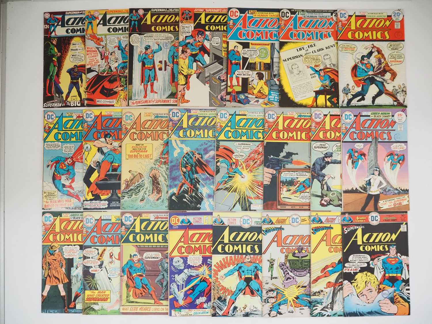 Lot 234 - ACTION COMICS #375, 388, 391, 399, 422, 429,...