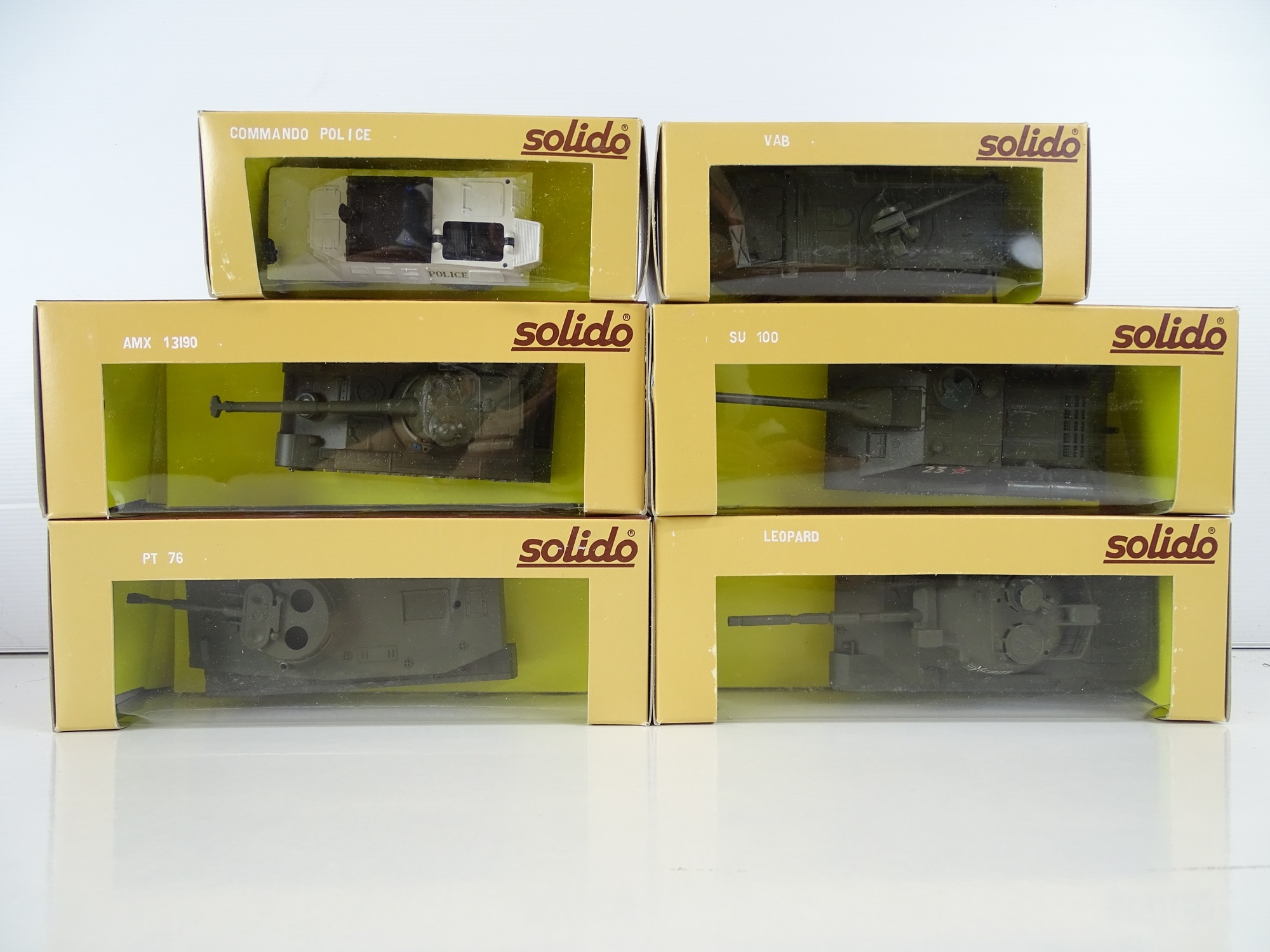 Lot 297 - A group of SOLIDO military diecast from the