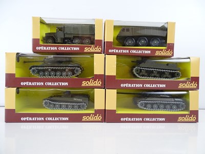 Lot 298 - A group of SOLIDO military diecast from the...