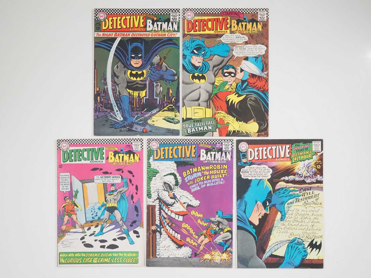 Lot 26 - DETECTIVE COMICS: BATMAN #362, 363, 364, 365,...
