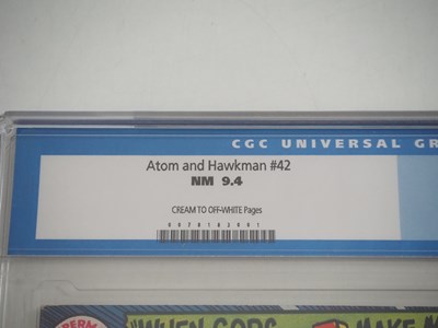Lot 27 - ATOM AND HAWKMAN #42 (1969 - DC) - GRADED 9.4...