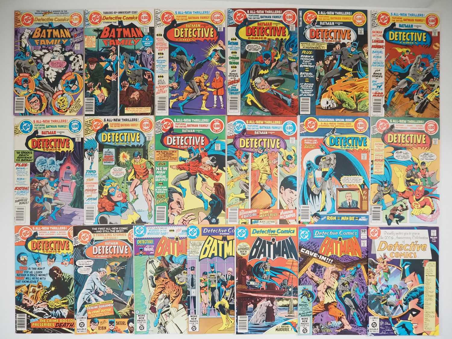 Lot 276 - DETECTIVE COMICS #482, 483, 484, 485, 486, 487,...