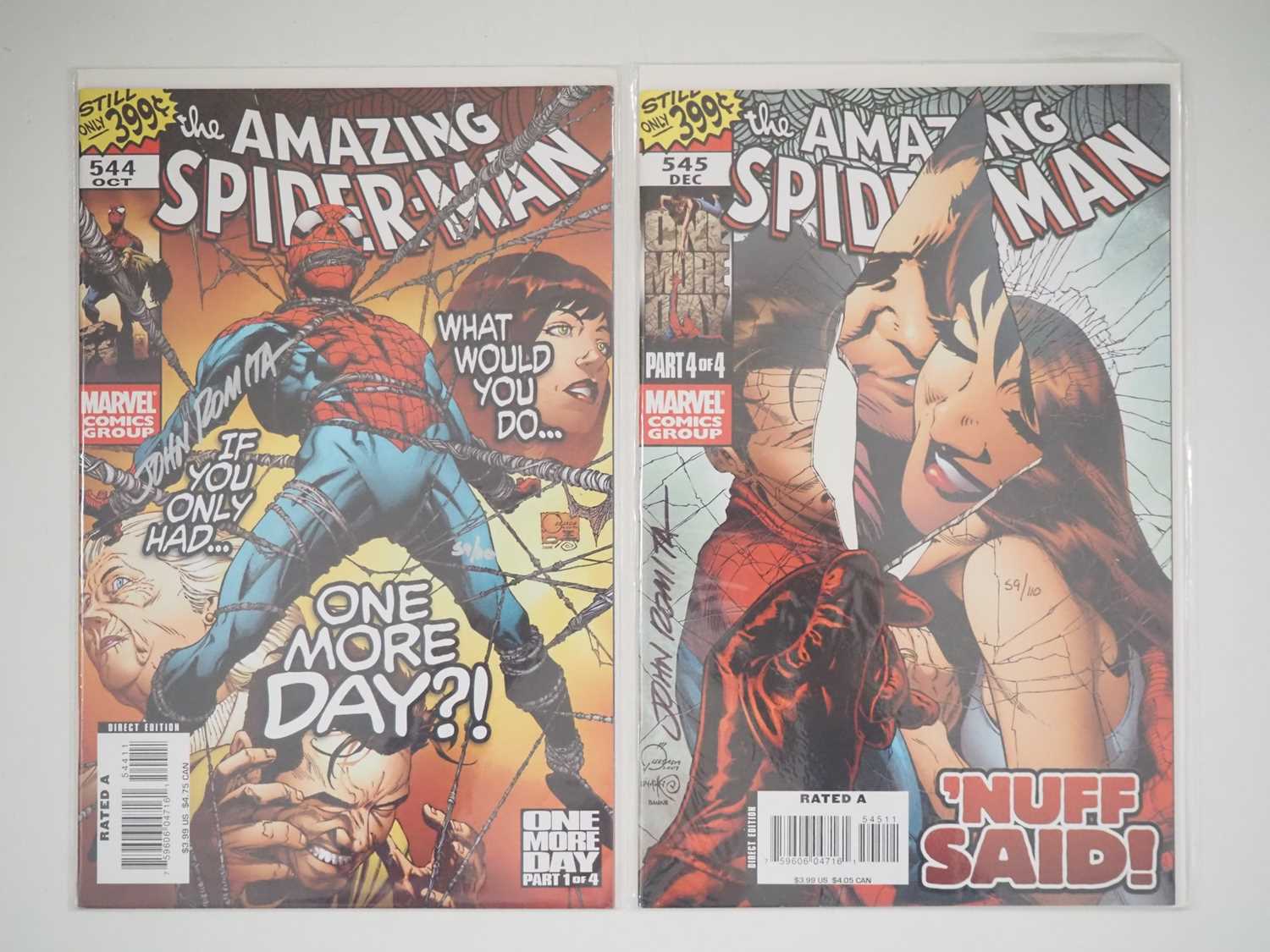 Lot 299 - AMAZING SPIDER-MAN #544 & 545 (DYNAMIC FORCES)...