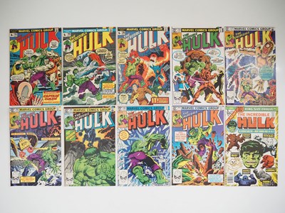 Lot 360 - INCREDIBLE HULK #164, 165, 166, 258, 259, 260,...