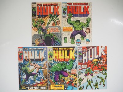 Lot 361 - INCREDIBLE HULK #114, 116, 118, 127, 132 (5 in...