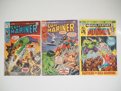 Lot 383 - SUB-MARINER #34, 35 + MARVEL FEATURE #2 (3 in...