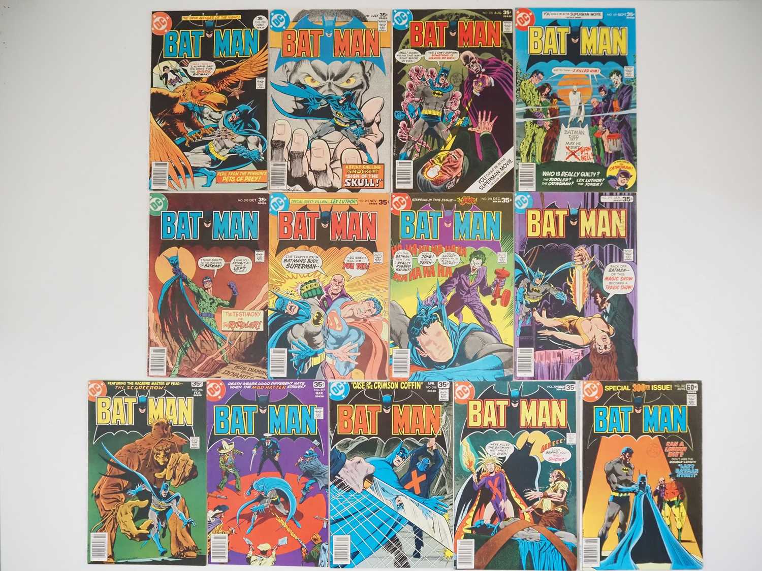 Lot 412 - BATMAN #288, 289, 290, 291, 292, 293, 294,