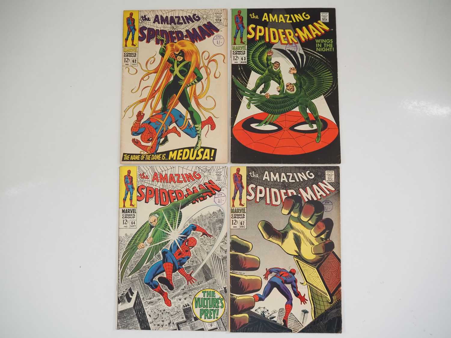 Lot 432 - AMAZING SPIDER-MAN #62, 63, 64, 67 (4 in Lot) -...