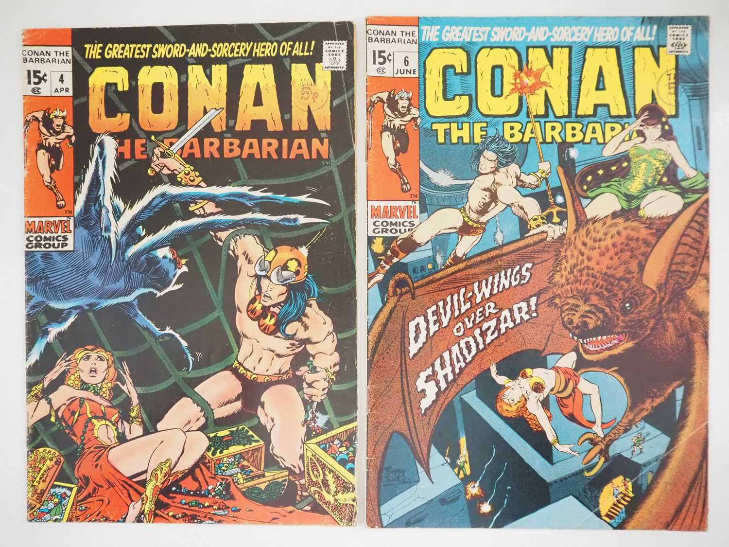 Lot 458 - CONAN THE BARBARIAN #4 & 6 (2 in Lot) - (1971 -...