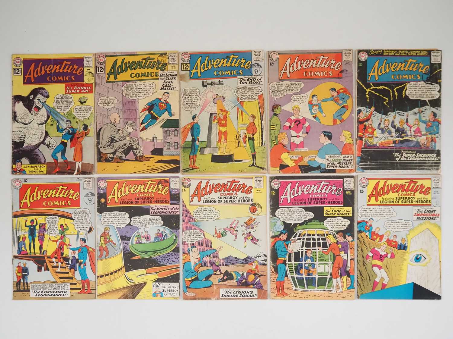 Lot 475 - ADVENTURE COMICS #295, 301, 302, 307, 312, 313,...