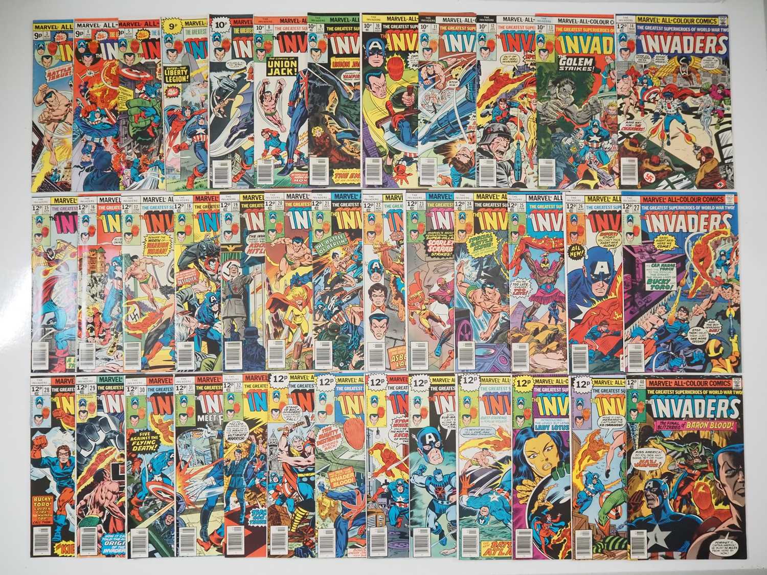 Lot 48 - INVADERS #3 to 40 (38 in Lot) - (1975/1979 -...