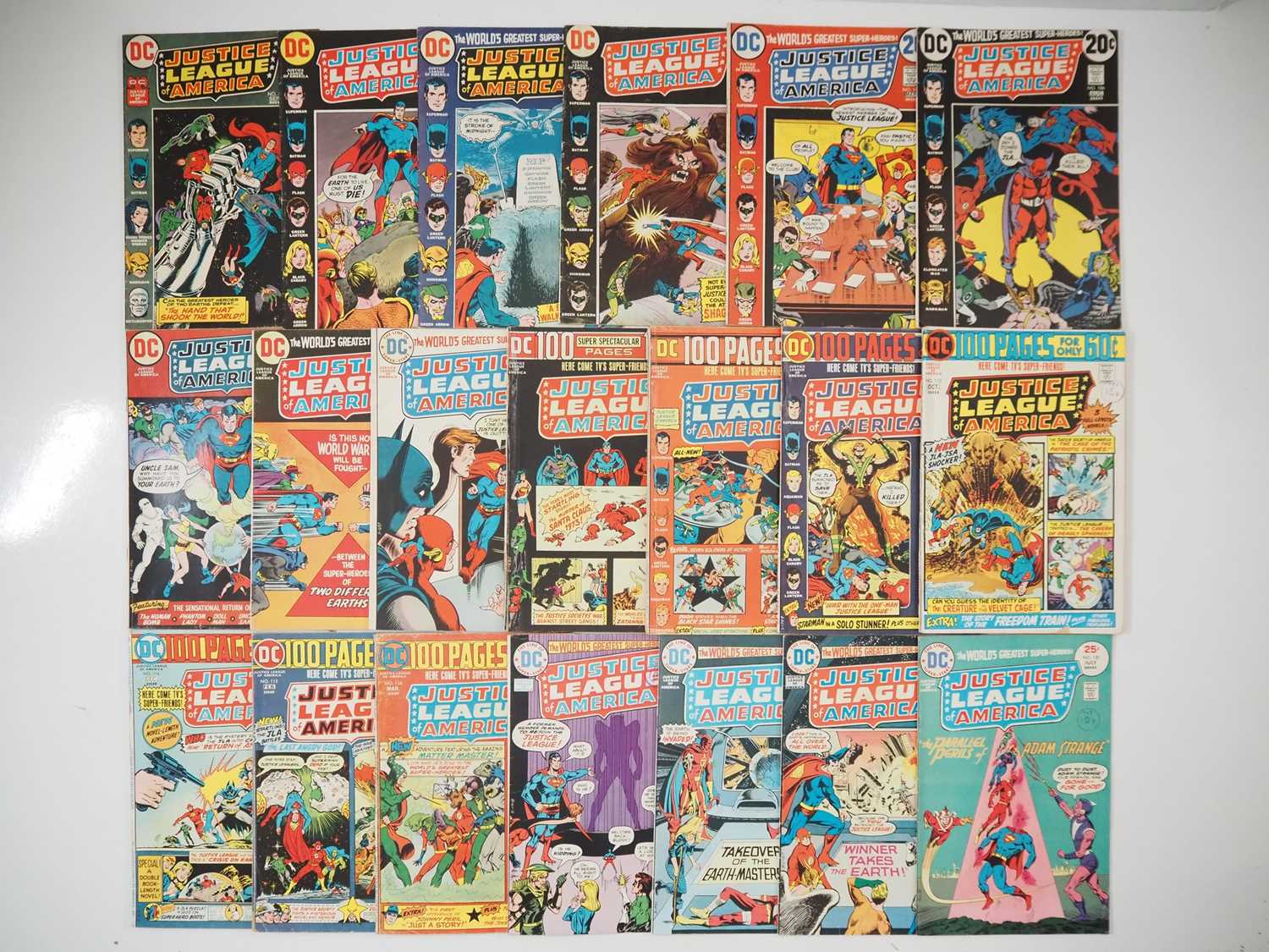 Lot 59 - JUSTICE LEAGUE OF AMERICA #101 to 120 (20 in...