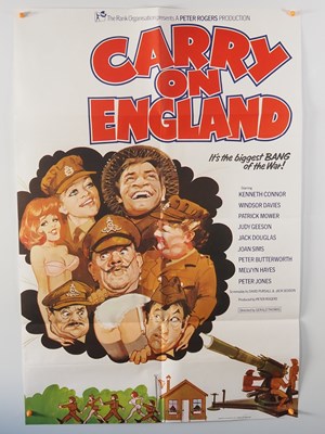 Lot 113 - CARRY ON ENGLAND (1976) - UK one sheet film...
