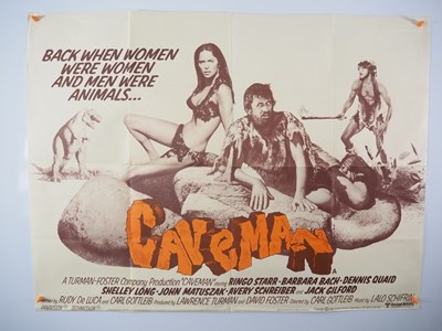Lot 119 - CAVEMAN' (1981) - UK Quad film poster for the...