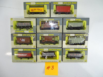 Lot 334 - A group of assorted WRENN wagons as lotted -...