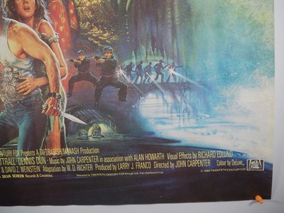 Lot 149 - BIG TROUBLE IN LITTLE CHINA (1986) UK Quad...