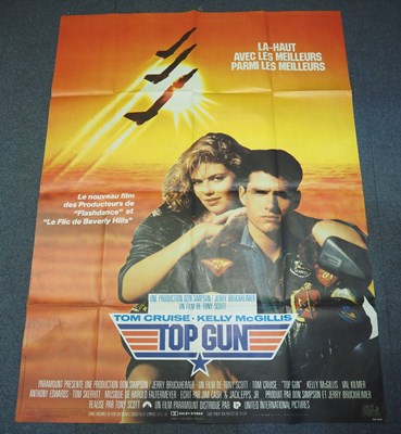 Lot 157 - TOP GUN (1986) - French Grande film poster...