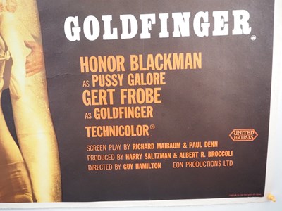 Lot 180 - JAMES BOND: GOLDFINGER (1964) - An original UK...