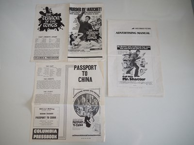 Lot 189 - A group of US pressbooks for thriller films...