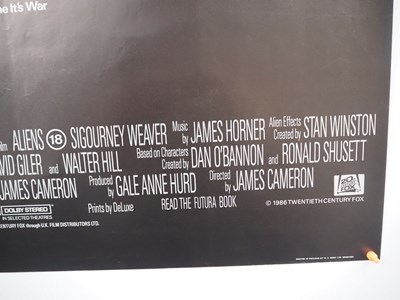 Lot 227 - ALIENS (1986) - UK Quad film poster for the...