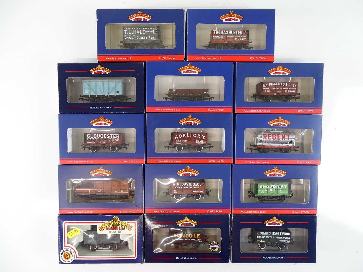 Lot 345 - A group of BACHMANN wagons to include some...