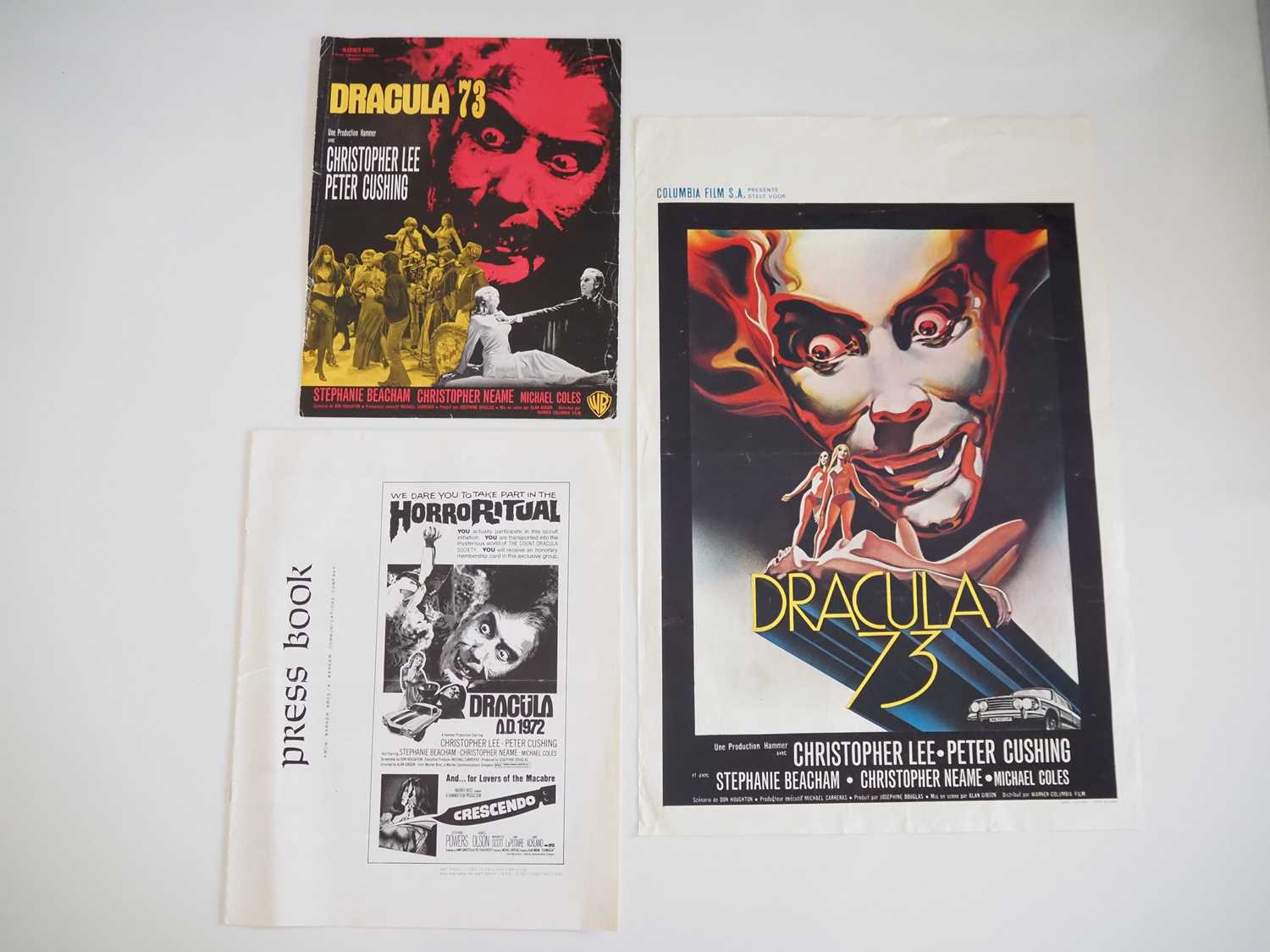 Lot 236 - DRACULA A.D. 1972 - A group of items...