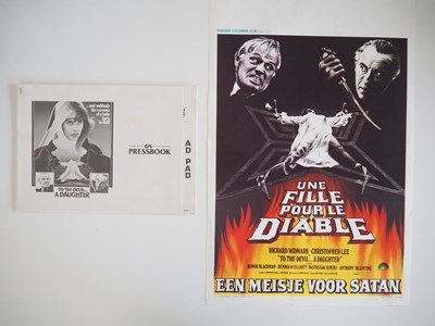 Lot 262 - TO THE DEVIL A DAUGHTER (1976) - US press...