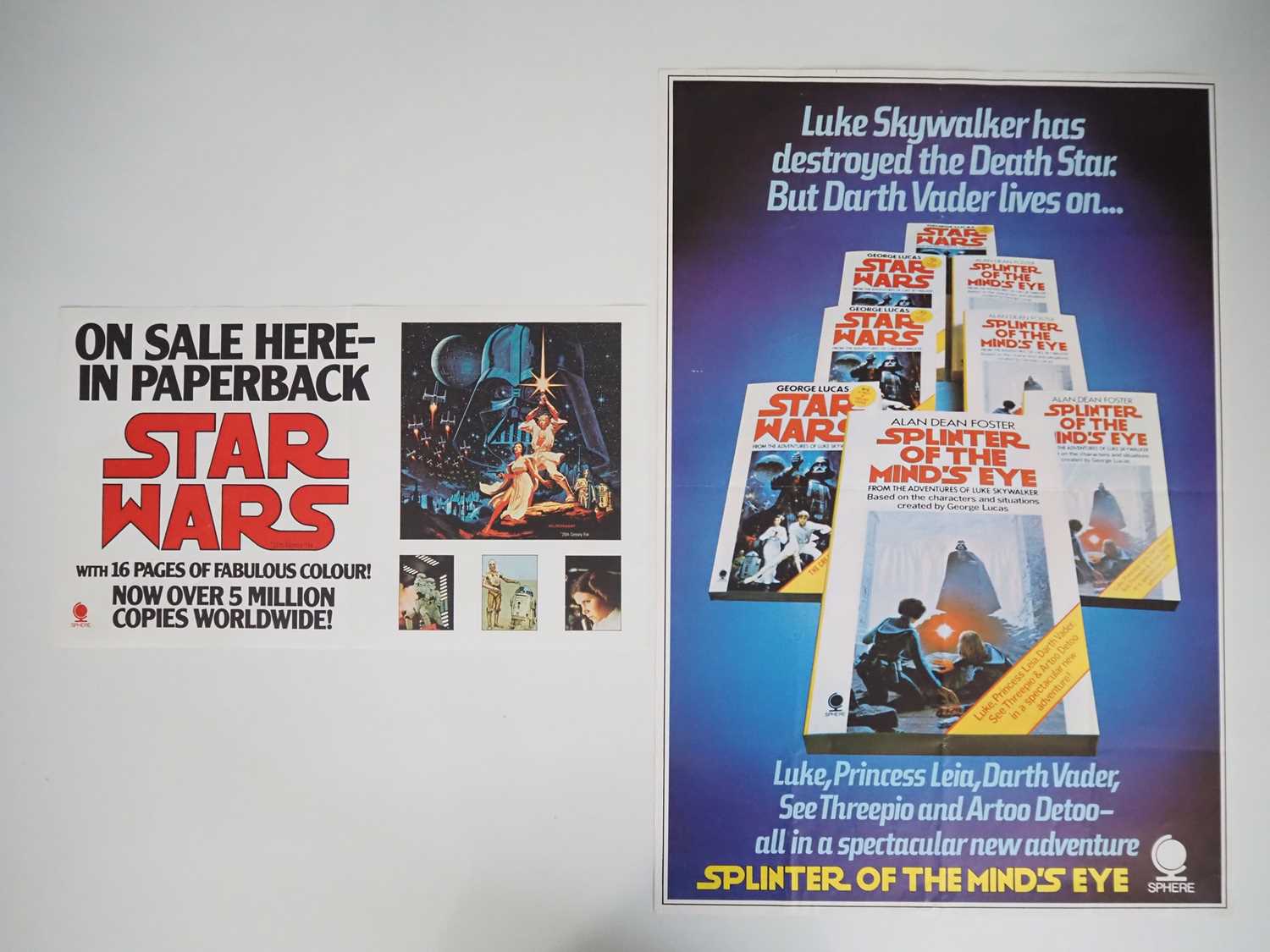 Lot 286 - STAR WARS (1977) - Sphere advertising posters...