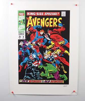 Lot 314 - THE AVENGERS - KING-SIZE SPECIAL #2 - giclee...