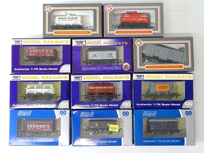 Lot 354 - A group of DAPOL OO Gauge mixed wagons to...