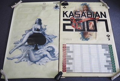 Lot 372 - KASABIAN - A group of 60 x 40 promotional...