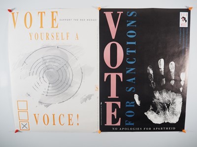 Lot 389 - RED WEDGE - A group of promotional posters for...