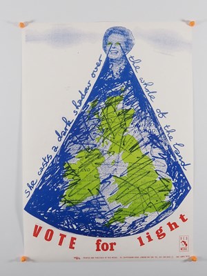 Lot 390 - RED WEDGE - A promotional poster featuring an...