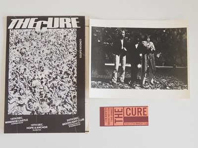 Lot 396 - THE CURE 1979 - A gig poster measuring 15" x...