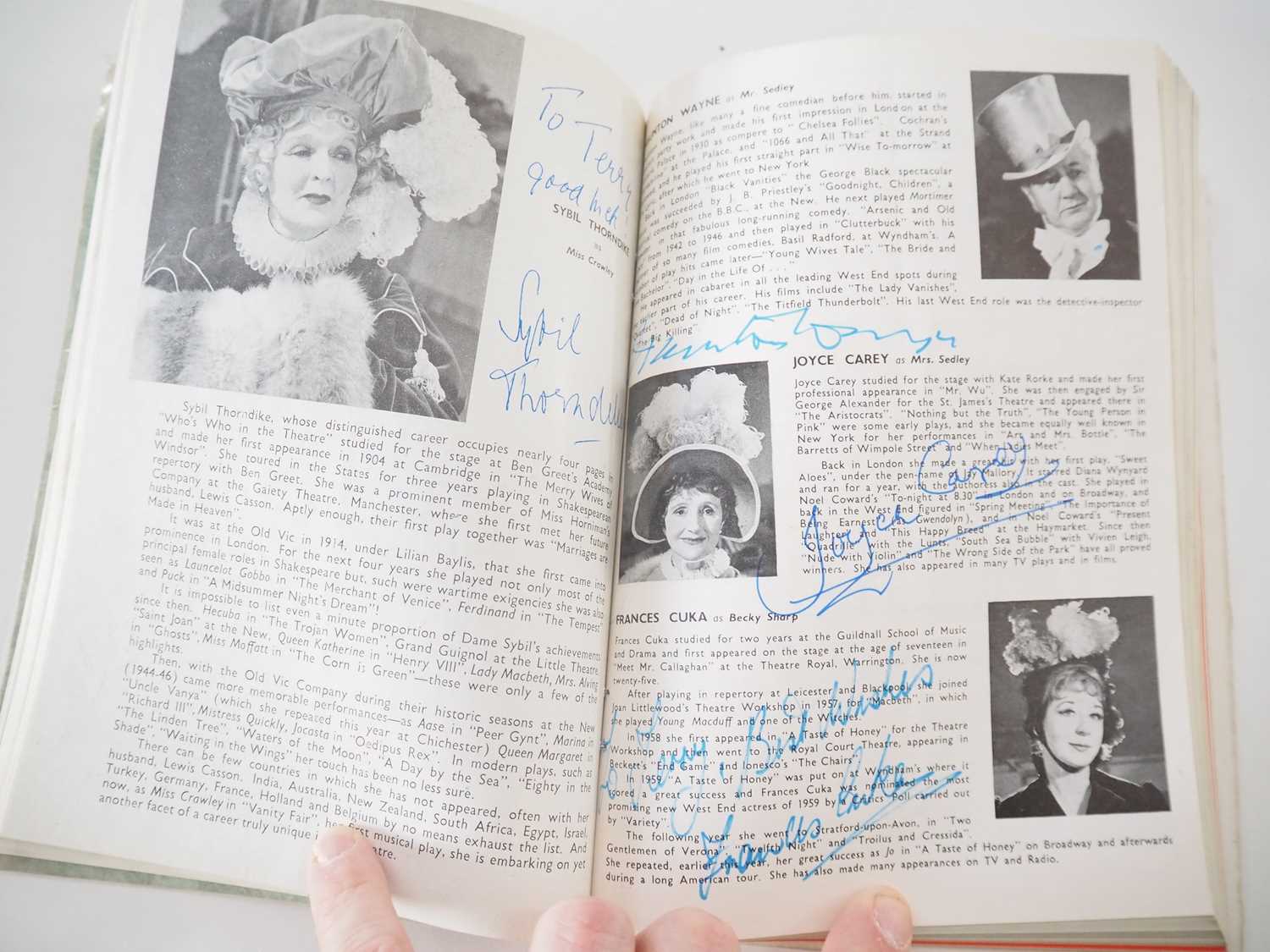Lot 63 - A large quantity of bound theatre programmes...