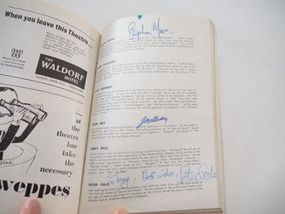 Lot 63 - A large quantity of bound theatre programmes...
