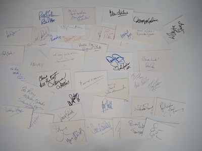 Lot 67 - A selection of signed album pages comprising:...