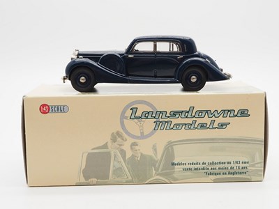 Lot 418 - A LANSDOWNE MODELS 1:43 scale hand built white...