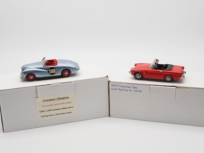 Lot 500 - A pair of hand built 1:43 scale models by K&R...