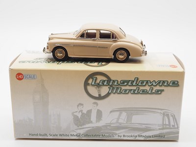 Lot 530 - A LANSDOWNE MODELS hand built 1:43 scale white...