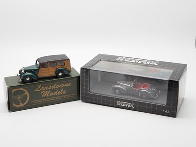 Lot 427 - A pair of hand built 1:43 scale models by...