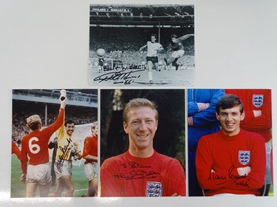 Lot 74 - FOOTBALL - A group of four signed 10 x 8...