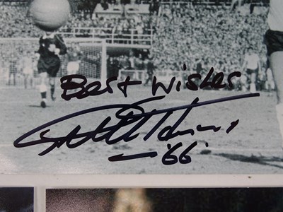 Lot 74 - FOOTBALL - A group of four signed 10 x 8...