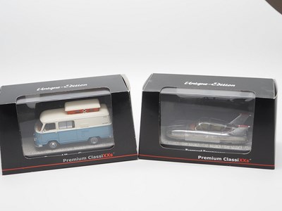 Lot 118 - A pair of hand built resin 1:43 scale models...