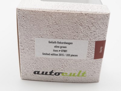 Lot 29 - A 1:43 scale AUTOCULT hand built resin model...