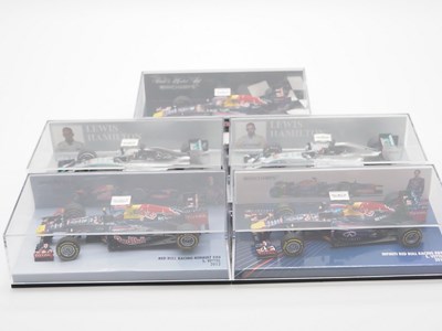 Lot 193 - A group of 1:43 scale Formula 1 race cars by...