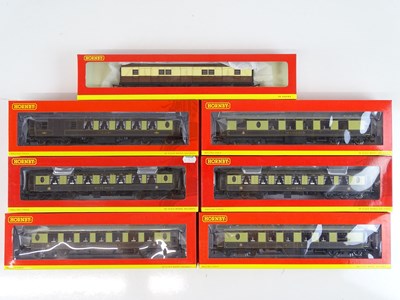 Lot 384 - A group of HORNBY Pullman coaches together...