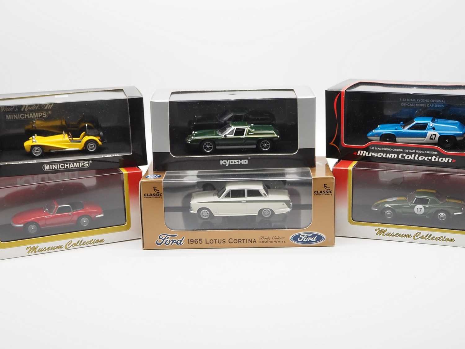 Lot 264 - A group of 1:43 scale models by KYOSHO,...